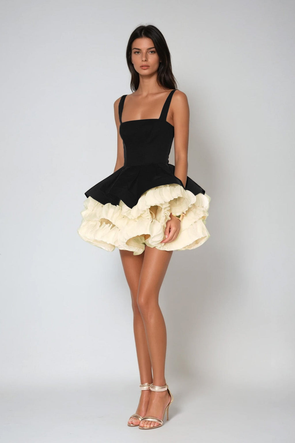 Sutton Sleeveless Puffy Mini Dress