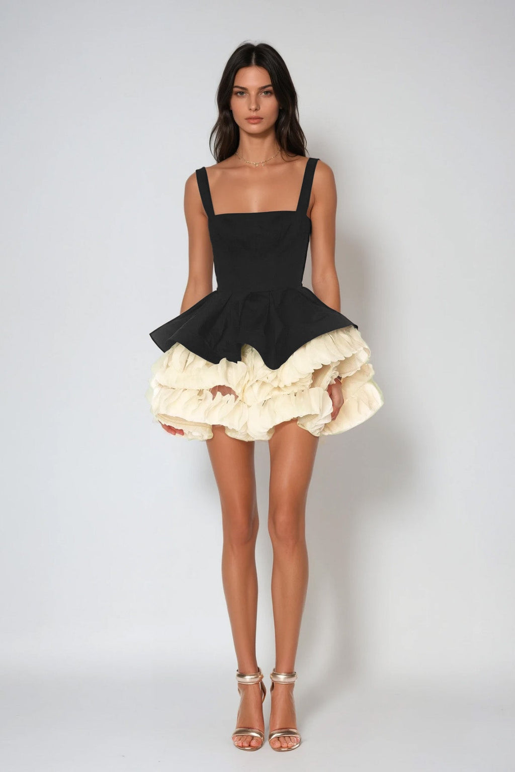 Sutton Sleeveless Puffy Mini Dress