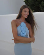 Tara Floral Halter Maxi Dress