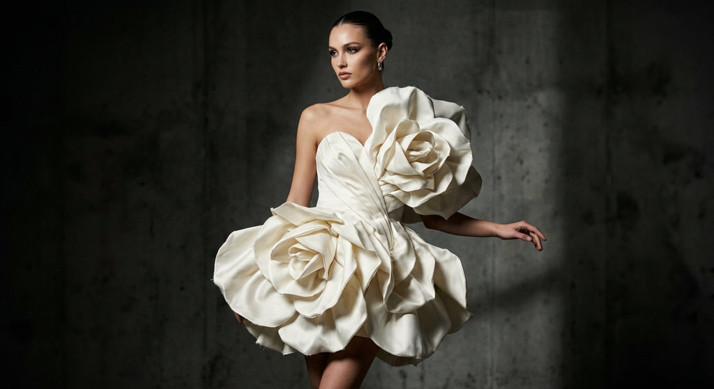 Vestido Escultórico Mini O Top Pétalos