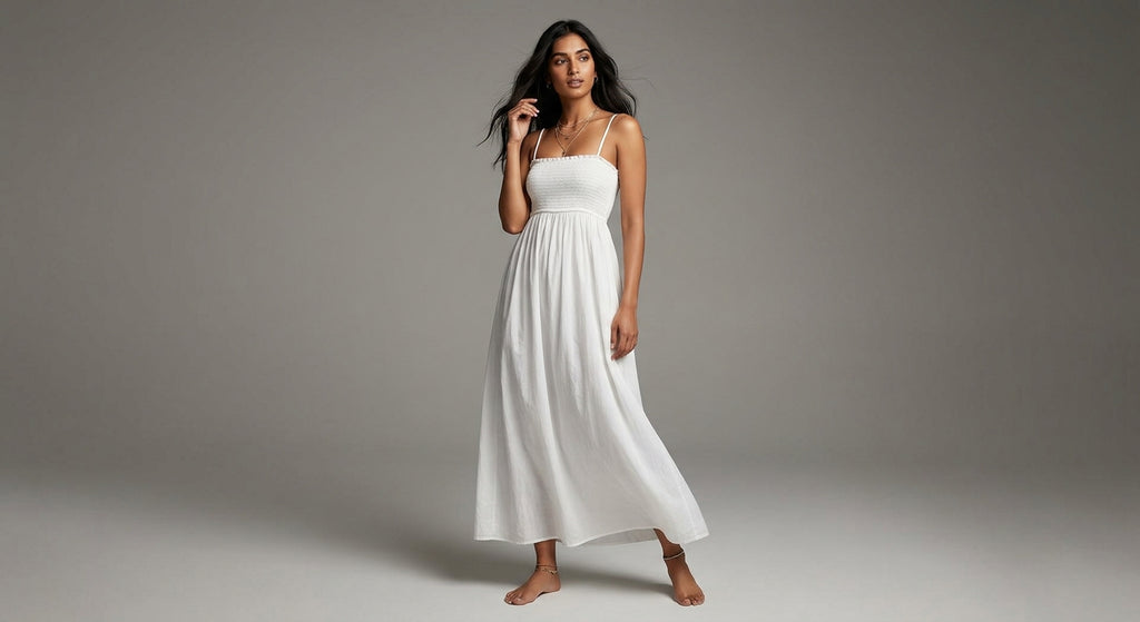 Vestido Maxi Con Tirantes Finos